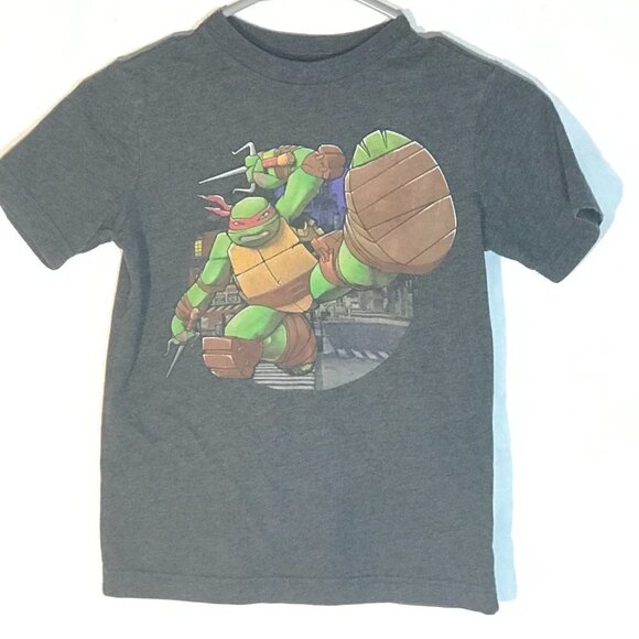 Nickelodeon TMNT Teenage Mutant Ninja Turtles Raphael Sai GrayTee T Shirt - Picture 2 of 5